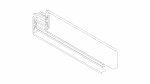 3-phase surface-mounted track XTS 4200-2 black 2m